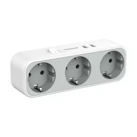 Tessan Többfunkciós Fali Aljzat (Fehér) (TS-322)