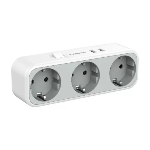 Tessan Többfunkciós Fali Aljzat (Fehér) (TS-322)