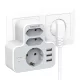 Tessan Többfunkciós Fali Aljzat /USB Csatlakozó (TS-327)
