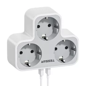 Tessan Többfunkciós Fali Aljzat /USB Csatlakozó (TS-331)