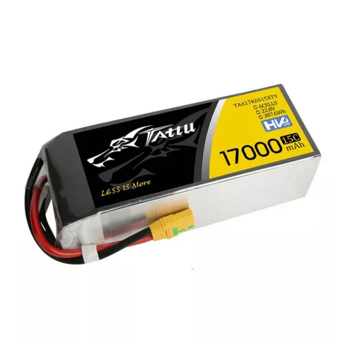 Tattu 17000mAh 22.8V 15C 6S1P Lipo Akkumulátor XT90-S Csatlakozó (TAA17K6S15XT9)