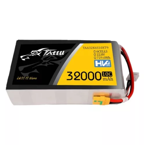 Tattu 32000mAh 22.8V 10C 6S1P Lipo Akkumulátor XT90-S Csatlakozó (TAA32K6S10XT9)