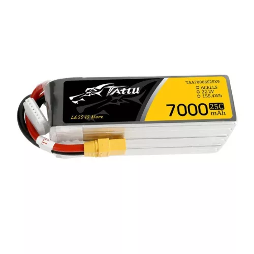 Tattu 7000mAh 22.2V 25C 6 Cellás LiPo Akkumulátor (TAA70006S25X9)