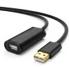 UGREEN US121 aktív USB 2.0 hosszabbító 20m - fekete