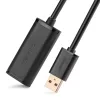 UGREEN US121 aktív USB 2.0 hosszabbító 20m - fekete