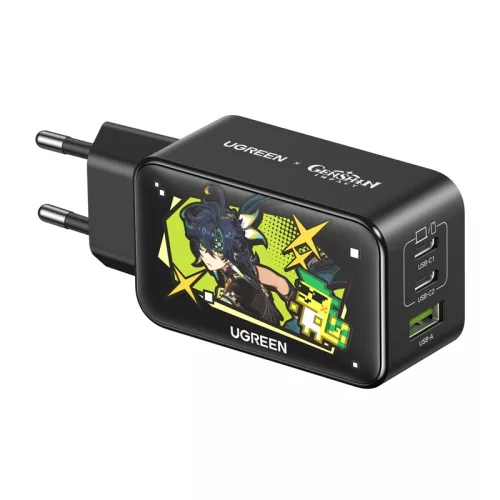 Ugreen CD244 hálózati töltő 65W GaN USB + 2xUSB-C - Genshin Impact sorozat