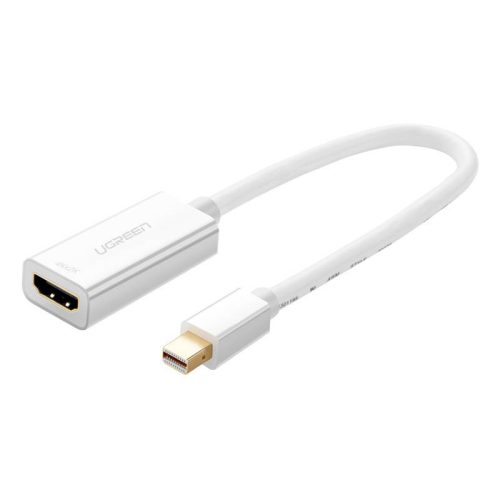 UGREEN MD112mini DisplayPort HDMI adapter / Kábel, 1080p, 20cm (Fehér)