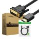 UGREEN HDMI - DVI Kábel, 1,5 m (Fekete)