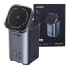 UGREEN CD342 GaN 2in1 Töltőállomás, Qi, 2xUSB-C, 1x USB-A, 100 W (szürke)