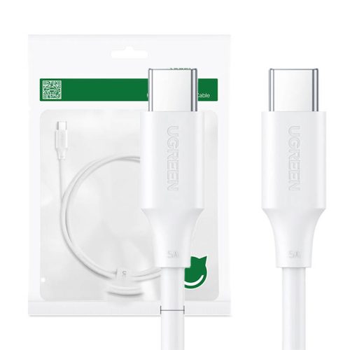 UGREEN 15173 USB-C - USB-C kábel, 100 W, 5A, 1,5m (fehér)