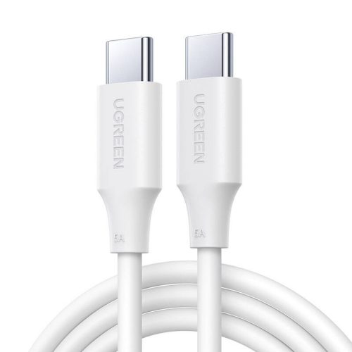 UGREEN US562 USB-C to USB-C Kábel, 100W, 480 Mbps, 2m (Fehér)