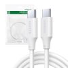 UGREEN US562 USB-C to USB-C Kábel, 100W, 480 Mbps, 2m (Fehér)