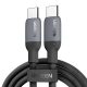 UGREEN 15282 USB-C - USB-C gyorstöltő kábel, 0,5 m (fekete)
