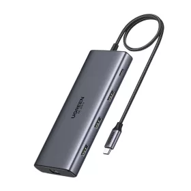 UGREEN USB-C HUB 8K HDMI, 100W PD, RJ45, SD/TF (53097)