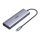 Ugreen USB-C Hub CM498, 3x USB 3.0, HDMI 4k 30Hz, VGA, RJ45, SD/TF, PD 100W (szürke)