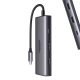 UGREEN CM498 6in1 HUB adapter USB-C - 2x USB-A 3.0, USB-C 3.0, 2xHDMI, PD