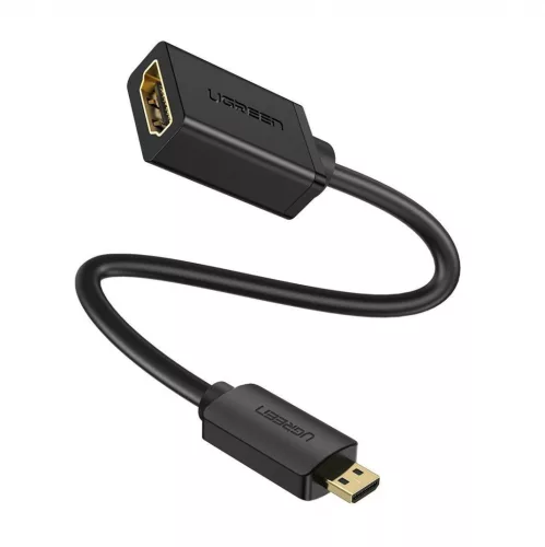 UGREEN Micro HDMI-HDMI Adapter 20cm (Fekete) Kábel (20134B)