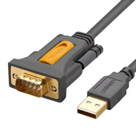 UGREEN Kábel USB-C - DB9 RS-232 - 1m (fekete)