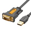 UGREEN USB - DB9 RS-232 Kábel CR104, 2m (fekete)