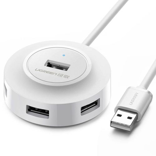 UGREEN CR106 4in1 Hub, 4xUSB, 1m (fehér)