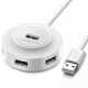 UGREEN CR106 4in1 Hub, 4xUSB, 1m (fehér)