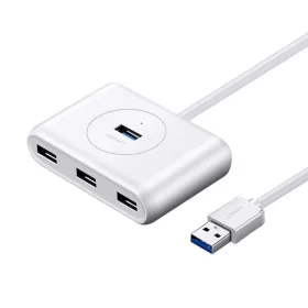 UGREEN CR113 4in1 USB 3.0 Hub, 0,5m (fehér)