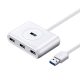 UGREEN CR113 Hub USB to 4x USB 3.0 5Gbps, 1m (fehér)