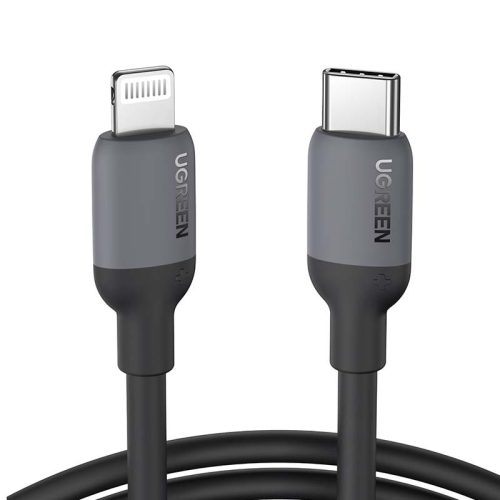 UGREEN US387 USB-C Lightning Kábel, 1m (Fekete)