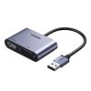 UGREENcm449 USB-A 3.0 - HDMI/VGA adapter (szürke)
