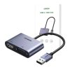 UGREENcm449 USB-A 3.0 - HDMI/VGA adapter (szürke)