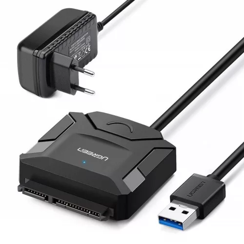 UGREEN USB 3.0 - SATA adapter 2,5"/3,5" - fekete