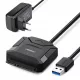 UGREEN USB 3.0 - SATA adapter 2,5"/3,5" - fekete