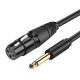UGREEN AV131 XLR anya - Jack 6.35 apa, 5m (fekete)