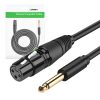UGREEN AV131 XLR anya - Jack 6.35 apa, 5m (fekete)