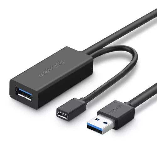 UGREEN US175 USB 3.0 - micro USB hosszabbító 5m - fekete