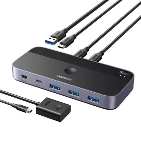 Ugreen CM687 USB 3.0 megosztó kapcsoló (2 be / 4 ki)