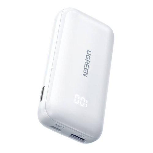 Ugreen Nexode PB501 Powerbank 10000mAh  USB + USB-C, 30W PD (fehér)