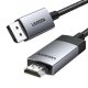 UGREEN DP119 DisplayPort HDMI Kábel, 4K 60Hz, 3m (Fekete)