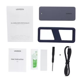   UGREEN NVMe/SATA SSD Ház, 20 Gbps /USB-C Csatlakozó (25665)