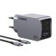 UGREEN Nexode Pro Fali töltő, USB + 2x USB-C, 65W + USB-C kábel 1,5m (fekete)
