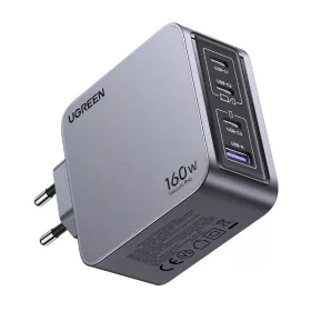   Ugreen Nexode Pro 160W Fali Töltő, GaN, USB + 3x USB-C (szürke)