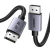 UGREEN DP120 DisplayPort 1.4 Kábel, 8K 60Hz, 32,4 Gbps, 1m (Fekete)
