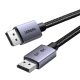 UGREEN DP120 DisplayPort 1.4 Kábel, 8K 60Hz, 32.4Gbps, 2m (Fekete)