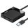 UGREEN CR125 4in1 USB 3.0 kártyaolvasó 0,5 m (fekete)