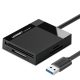 UGREEN CR125 4in1 USB 3.0 kártyaolvasó 0,5 m (fekete)