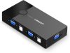 UGREEN 30357 KVM kapcsolódoboz 2-port, VGA (fekete)