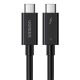 UGREEN US501 USB-C-USB-C Kábel, Gen3, 100 W, 4K, 0,8 m (Fekete)