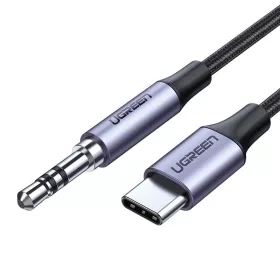   UGREEN AV143 3,5 mm-es mini jack AUX kábel az USB-C - 1 m (fekete)