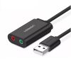 UGREEN 15cm USB külső hangkártya (Fekete)
