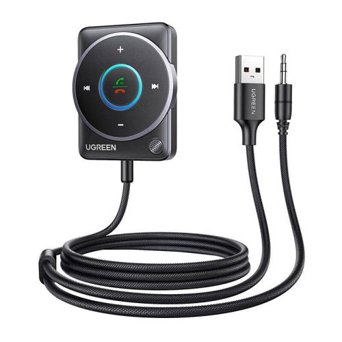 Ugreen CM723 Bluetooth 5.4 adapter , USB + 3.5mm mini jack, built-in microphone (fekete)